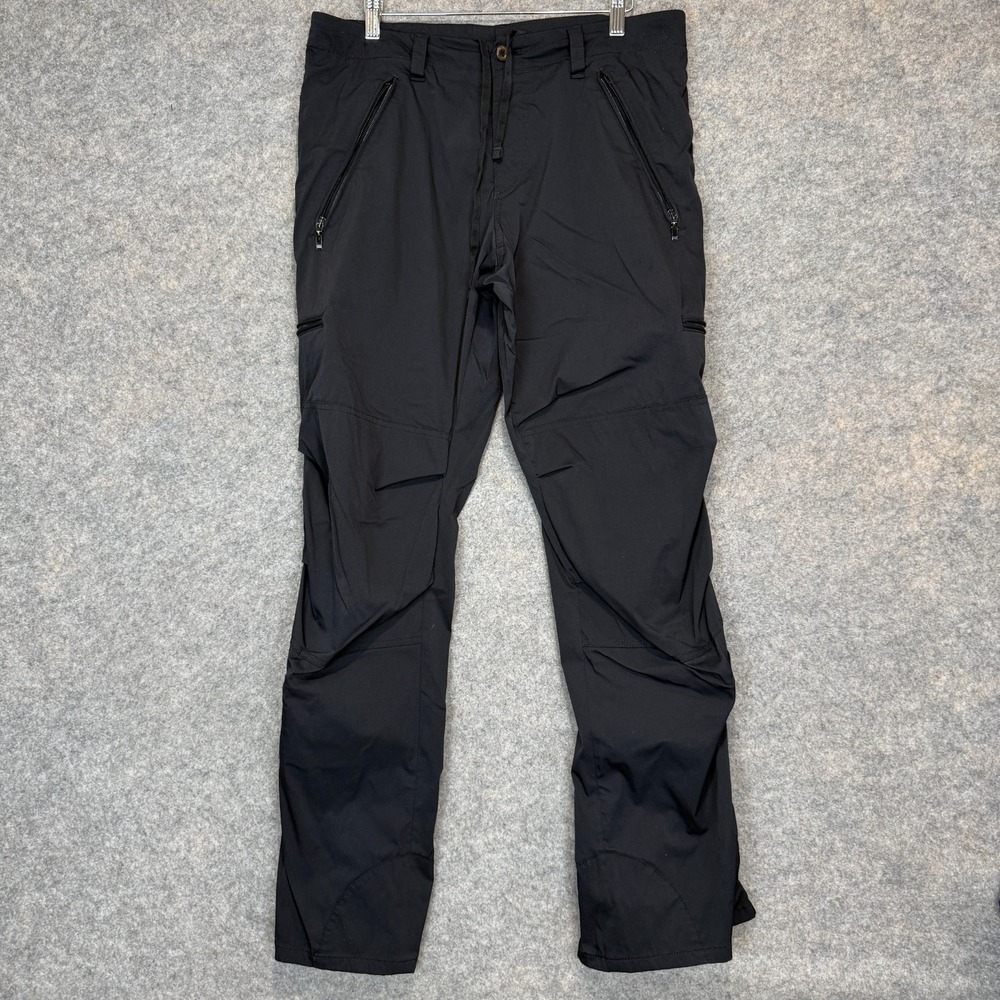 Hugo Boss Polyamide Lightweight Pants Mens 32x32 Black Cargo Pockets Ankle Zip